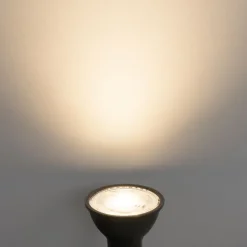 Set mit 5 GU10 LED-Lampe schwarz 7W 610 lm 3000K