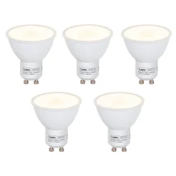 Set mit 5 GU10 LED-Lampen mit Dämmerungssensor 5W 380lm 2700K