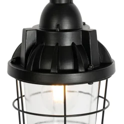 Set mit 3 Industrie-Hängelampen schwarz - Cabin