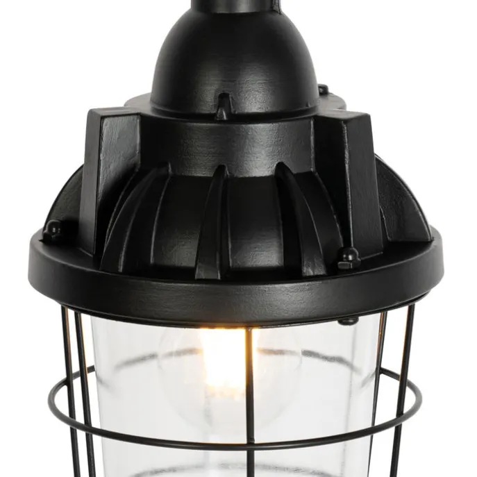 Set mit 3 Industrie-Hängelampen schwarz - Cabin