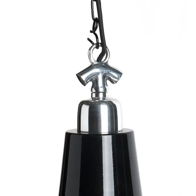 Set mit 2 industriellen Hängelampen schwarz - Warrior