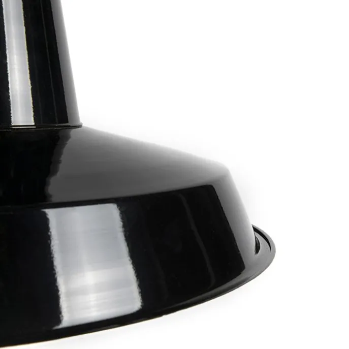 Set mit 2 industriellen Hängelampen schwarz - Warrior