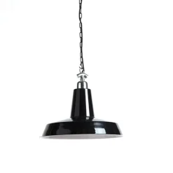 Set mit 2 industriellen Hängelampen schwarz - Warrior