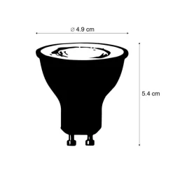 Set mit 3 intelligenten GU10 RGBW-LED-Lampen 5W 350 lm 2200-4000K