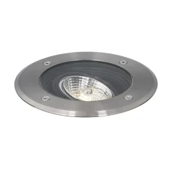 Set mit 6 modernen Außen-Bodenscheinwerfern Stahl AR70 verstellbar IP65 - Delux