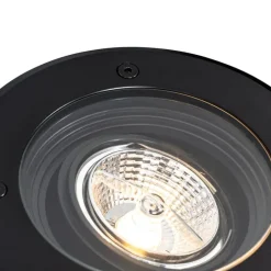 Set mit 6 modernen Außen-Bodenscheinwerfern schwarz AR70 einstellbar IP65 - Delux