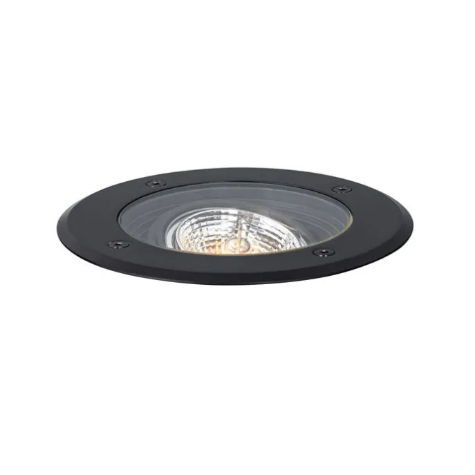 Set mit 6 modernen Außen-Bodenscheinwerfern schwarz AR70 einstellbar IP65 - Delux