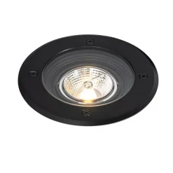 Set mit 6 modernen Außen-Bodenscheinwerfern schwarz AR70 einstellbar IP65 - Delux