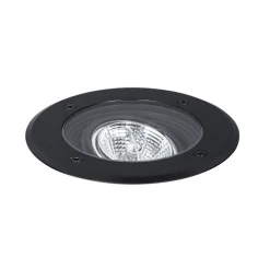 Set mit 6 modernen Außen-Bodenscheinwerfern schwarz AR70 einstellbar IP65 - Delux