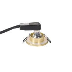 Set mit 6 modernen Badezimmer-Einbaustrahlern Gold IP54 - Shed Honey