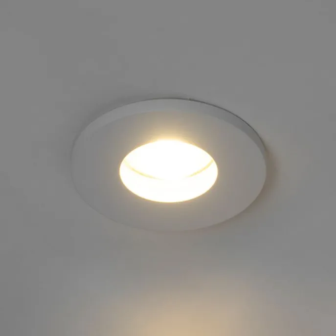 Set mit 6 modernen Badezimmer-Einbauspots weiß - Shed