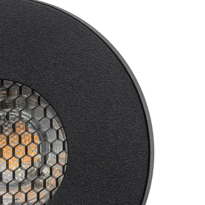 Set mit 6 modernen Badezimmer-Einbaustrahlern schwarz IP54 - Shed Honey