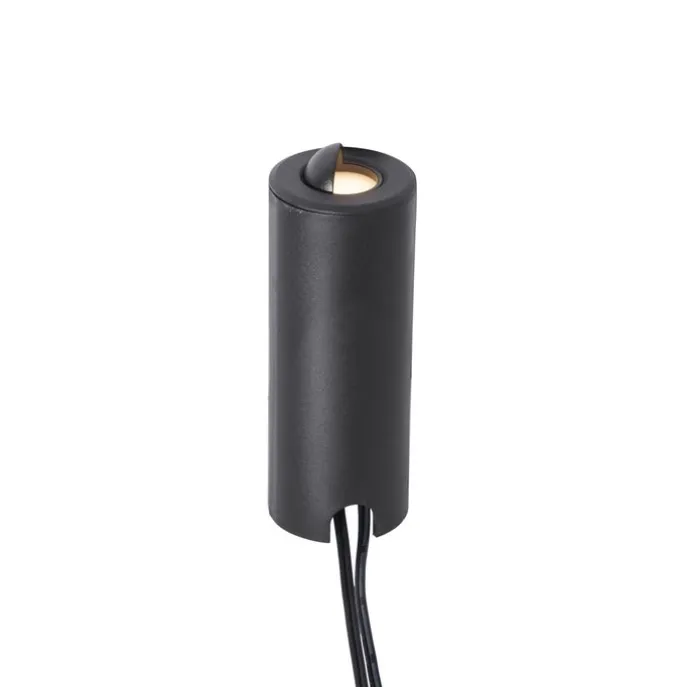 Set mit 5 modernen Bodeneinbaustrahlern schwarz inkl. LED IP67 - Linsey