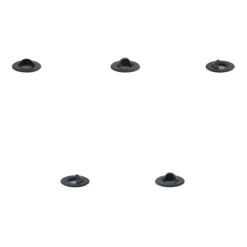 Set mit 5 modernen Bodeneinbaustrahlern schwarz inkl. LED IP67 - Linsey