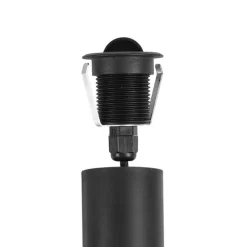 Set mit 5 modernen Bodeneinbaustrahlern schwarz inkl. LED IP67 - Linsey