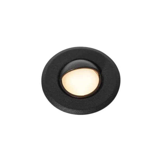 Set mit 5 modernen Bodeneinbaustrahlern schwarz inkl. LED IP67 - Linsey