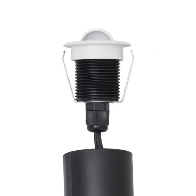 Set mit 5 modernen Bodeneinbaustrahlern weiß inkl. LED IP67 - Linsey