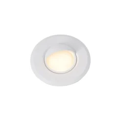 Set mit 5 modernen Bodeneinbaustrahlern weiß inkl. LED IP67 - Linsey