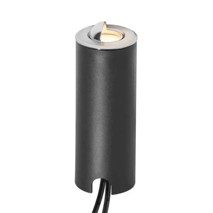 Set mit 5 modernen Bodeneinbaustrahlern Aluminium inkl. LED IP67 - Linsey