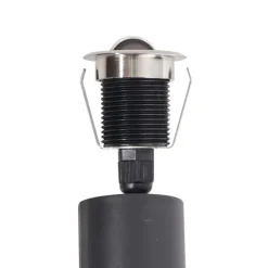 Set mit 5 modernen Bodeneinbaustrahlern Aluminium inkl. LED IP67 - Linsey