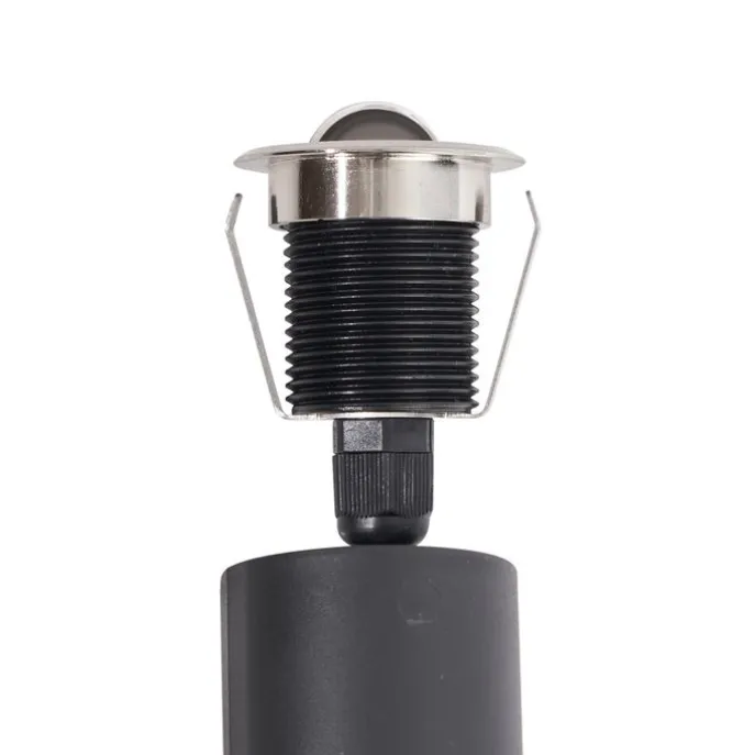 Set mit 5 modernen Bodeneinbaustrahlern Aluminium inkl. LED IP67 - Linsey