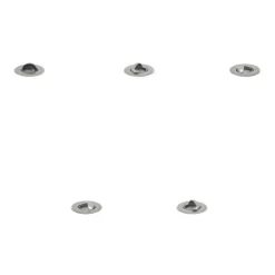 Set mit 5 modernen Bodeneinbaustrahlern Aluminium inkl. LED IP67 - Linsey