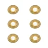 Set mit 6 modernen Einbaustrahlern Gold Rund IP44 - Xena