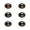 Set mit 6 modernen Einbaustrahlern schwarz dreh- und schwenkbar - Alloy