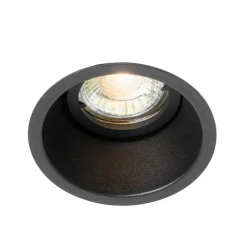 Set mit 6 modernen Einbaustrahlern schwarz dreh- und schwenkbar - Alloy