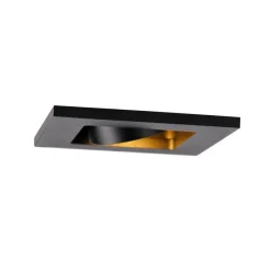 Set mit 6 modernen Einbaustrahlern schwarz verstellbar - Qure