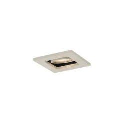 Set mit 6 modernen Einbaustrahlern Beige GU10 50mm dreh- und kippbar - Qure