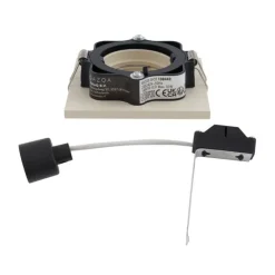 Set mit 6 modernen Einbaustrahlern Beige GU10 50mm dreh- und kippbar - Qure