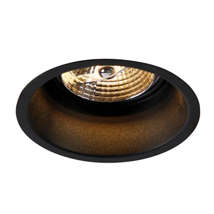 Set mit 6 modernen Einbaustrahlern schwarz AR70 - Dept