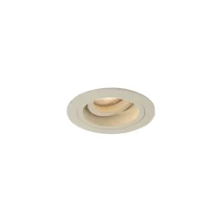 Set mit 6 modernen Einbaustrahlern Beige GU10 50mm dreh- und schwenkbar - Chuck
