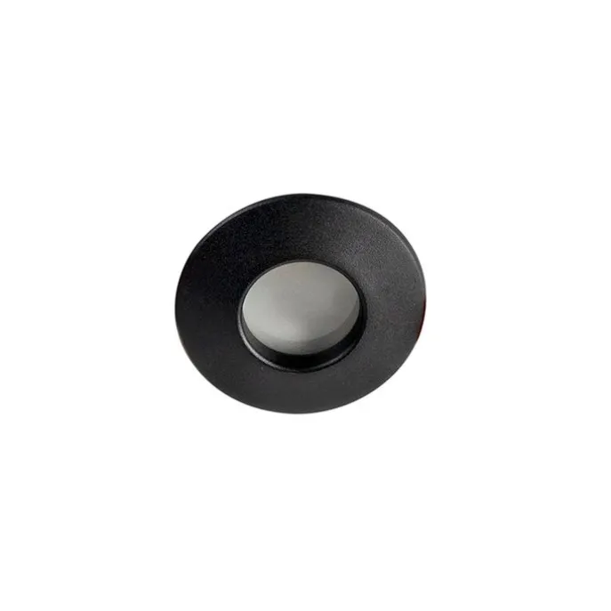 Set mit 6 modernen Einbauspots schwarz IP44 - Gap