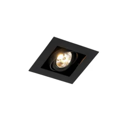 Set mit 6 modernen schwarzen, verstellbaren Einbaustrahlern - Oneon 70