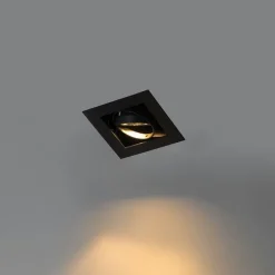 Set mit 6 modernen schwarzen, verstellbaren Einbaustrahlern - Oneon 70