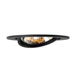 Set mit 6 modernen, schwenkbaren schwarzen Einbaustrahlern AR70 - Cisco