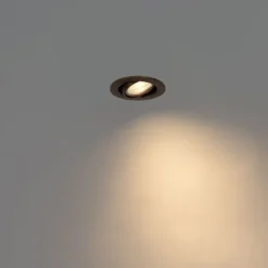 Set mit 12 modernen, schwenkbaren Einbaustrahlern Dunkelbronze - Cisco