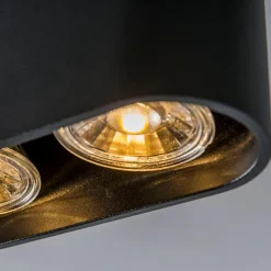 Set mit 2 modernen Spots schwarz - Ronda Duo