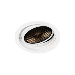 Set mit 6 modernen, verstellbaren Einbaustrahlern weiß - Coop 111 Honey