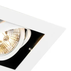 Set mit 6 modernen, verstellbaren Einbaustrahlern Weiß - Oneon 70