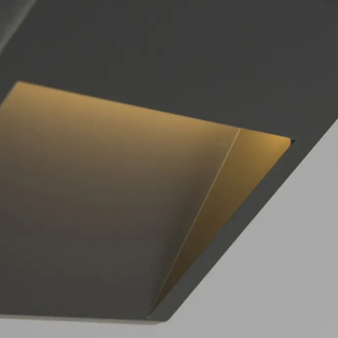 Set mit 2 modernen Wandleuchten dunkelgrau inkl. LED - Gem 2