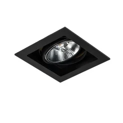 Set mit 6 Moderner Einbau Spot schwarz 18 cm verstellbar - Artemis 111