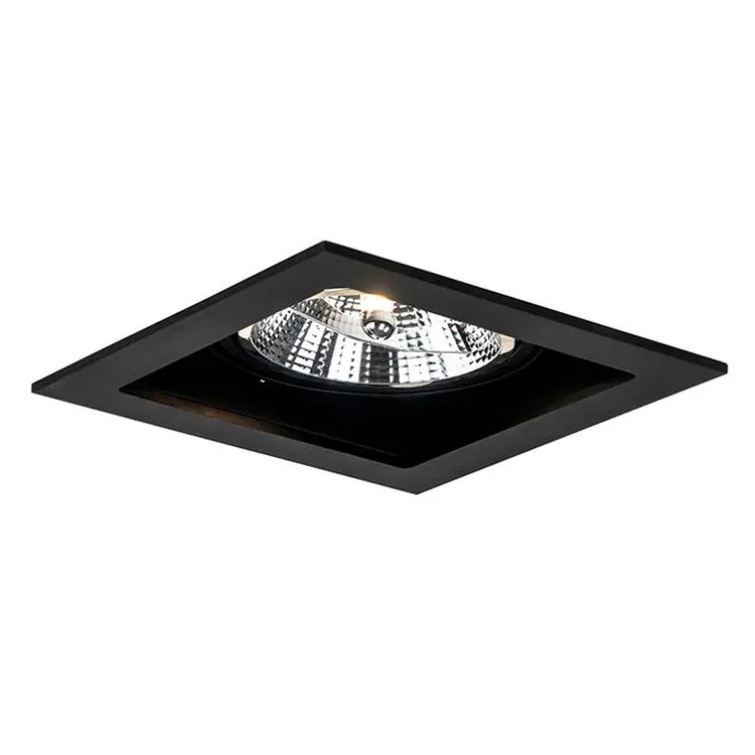 Set mit 6 Moderner Einbau Spot schwarz 18 cm verstellbar - Artemis 111