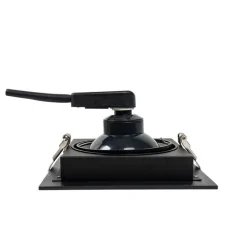 Set mit 6 Moderner Einbau Spot schwarz 18 cm verstellbar - Artemis 111