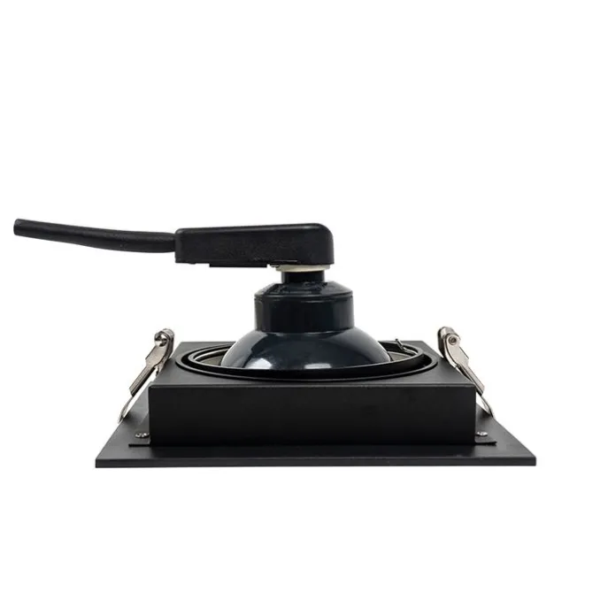 Set mit 6 Moderner Einbau Spot schwarz 18 cm verstellbar - Artemis 111