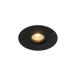 Set mit 6 Moderner Einbaustrahler schwarz 12 cm - Buco