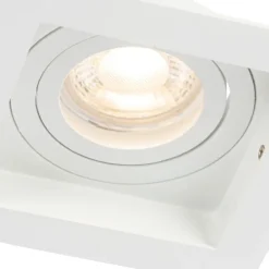 Set mit 6 Moderner Einbaustrahler weiß verstellbar - Carree