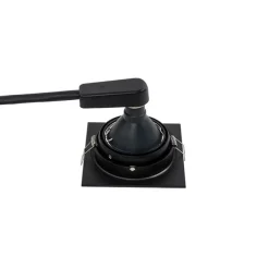 Set mit 6 Modernes versenktes Spotschwarz verstellbar - Chuck 70